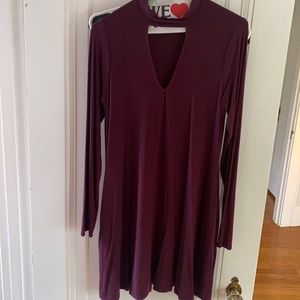 Socialite, M, cut out neck, long sleeve dress